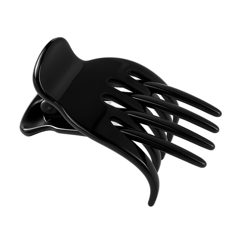 Black hair claw on a white background