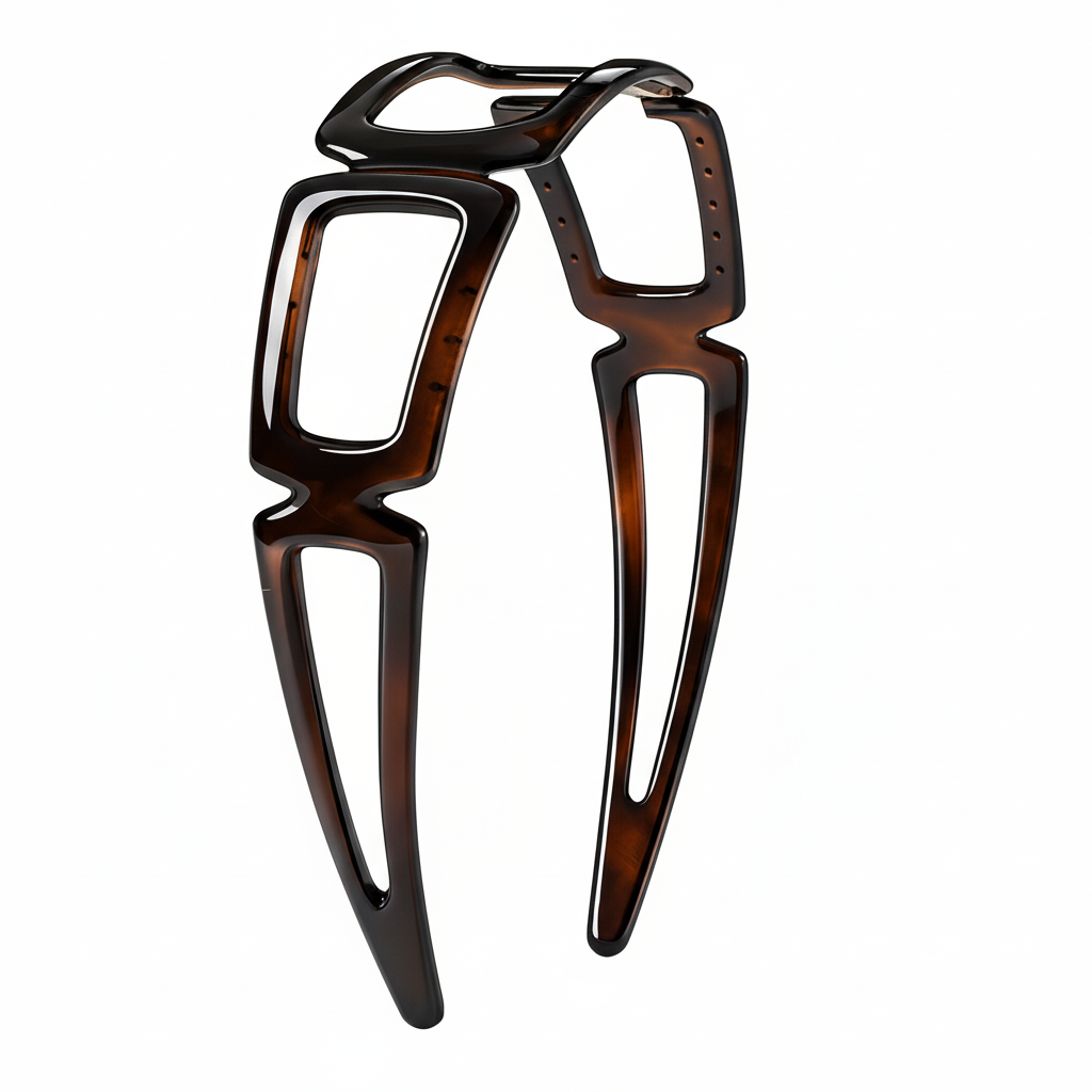 tortoiseshell hairband on a white background
