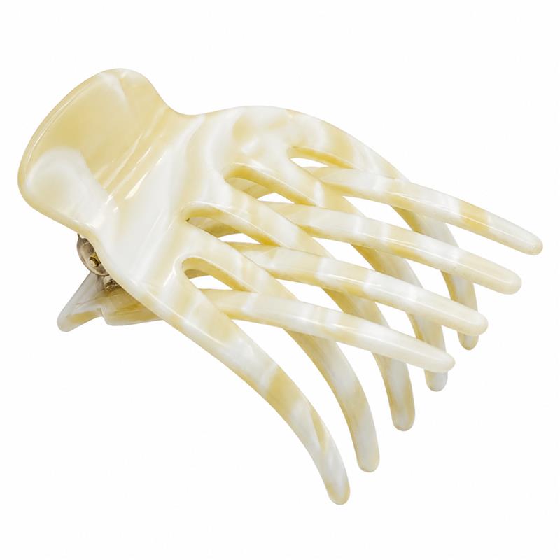 French Amie Bear Paw Small 2 ¾” Cellulose Handmade Yoga Jaw Hair Claw for Women
