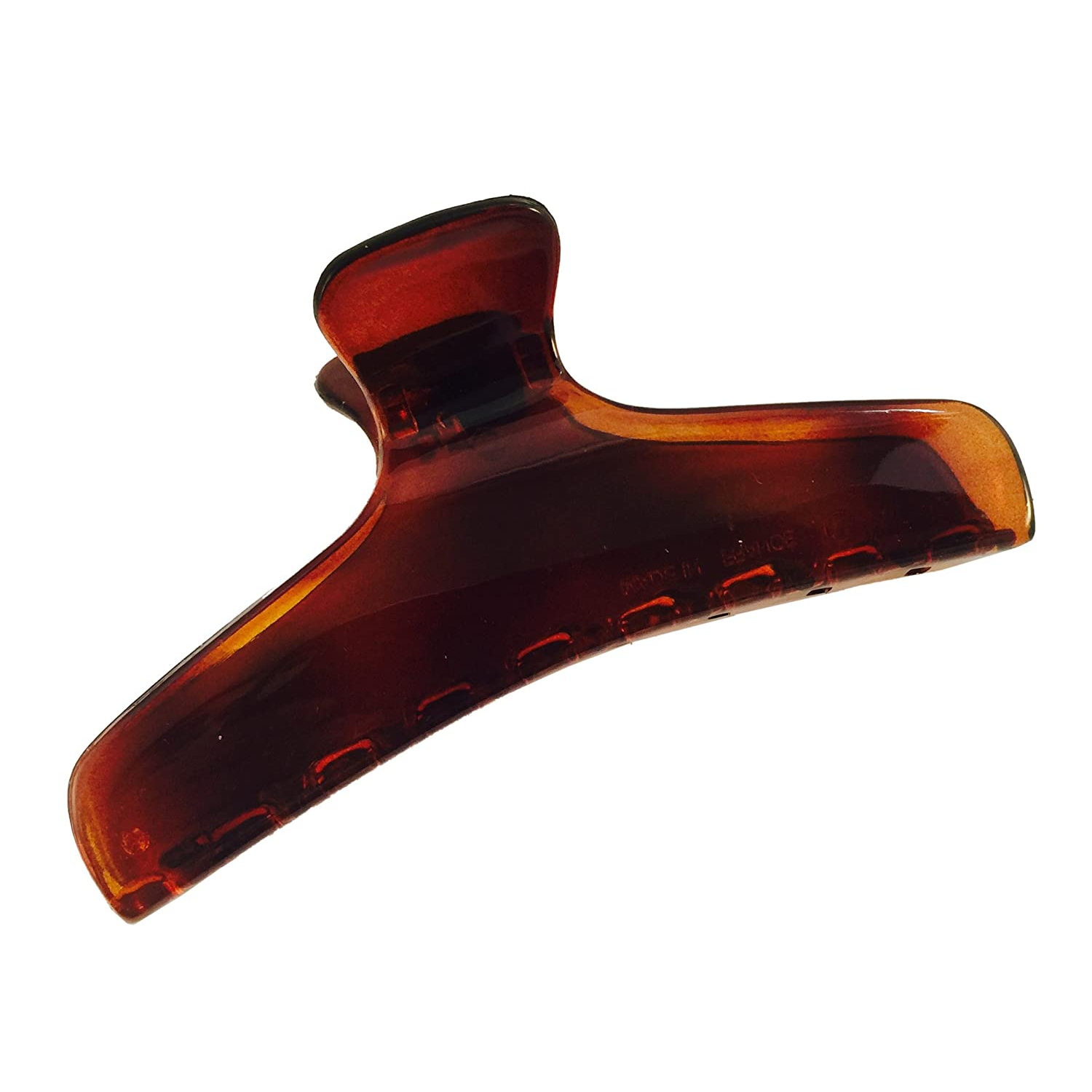 Parcelona French Flat Large 4” Salon Style Cellulose Jaw Hair Claw for Women
