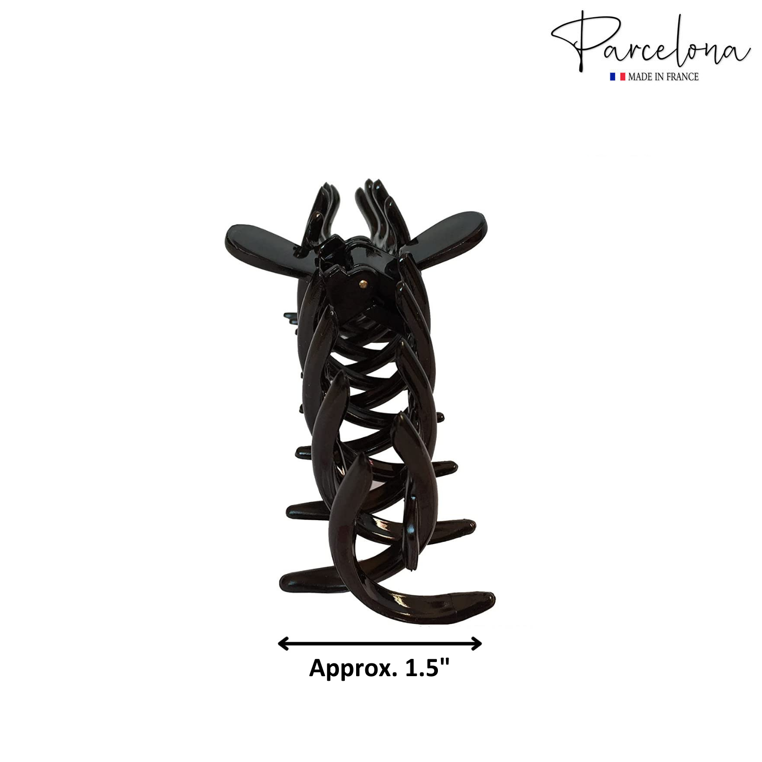 Parcelona French Rake Large Cellulose Acetate Jaw Hair Claw for Women and girls