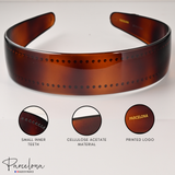 Parcelona French acetate headband close-up showing small inner grip teeth