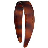Parcelona French 1.25-inch brown cellulose acetate headband made in France
