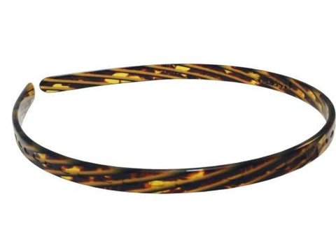 French Amie Handmade Light Weight Grooved Tokyo Celluloid Hair Headband-French Amie-ebuyfashion.com