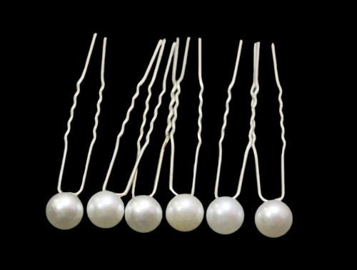 Moeni Bridal Wedding Prom Faux Small Pearl Hair Styling U Pins -10 Pins-MOENI-ebuyfashion.com