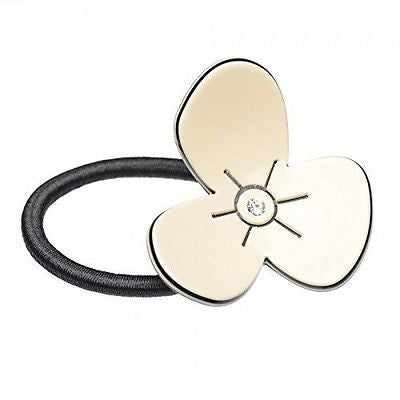 French Amie Flower Crystal Handmade Celluloid Ponytail Holder Hair Tie Elastic-FRENCH AMIE-ebuyfashion.com