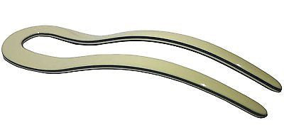 French Amie Sleek Handmade Ivory Large Cellulose Acetate Chignon U Hair Pin-FRENCH AMIE-ebuyfashion.com