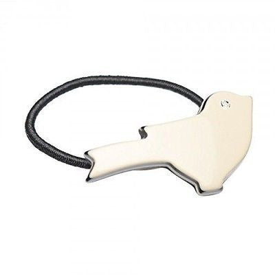 French Amie Birdie Crystal Celluloid Handmade Ponytail Holder Elastic Hair Tie-French Amie-ebuyfashion.com