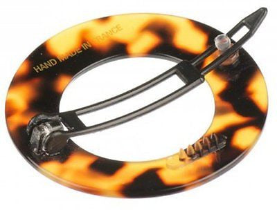 French Amie Magic Circle Tokyo Red Round Handmade Side Slide Barrette Snap Pin-FRENCH AMIE-ebuyfashion.com