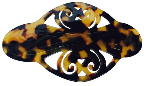 French Amie Elyse Handmade Medium Tokyo Celluloid Acetate Hair Clip Barrette-French Amie-ebuyfashion.com