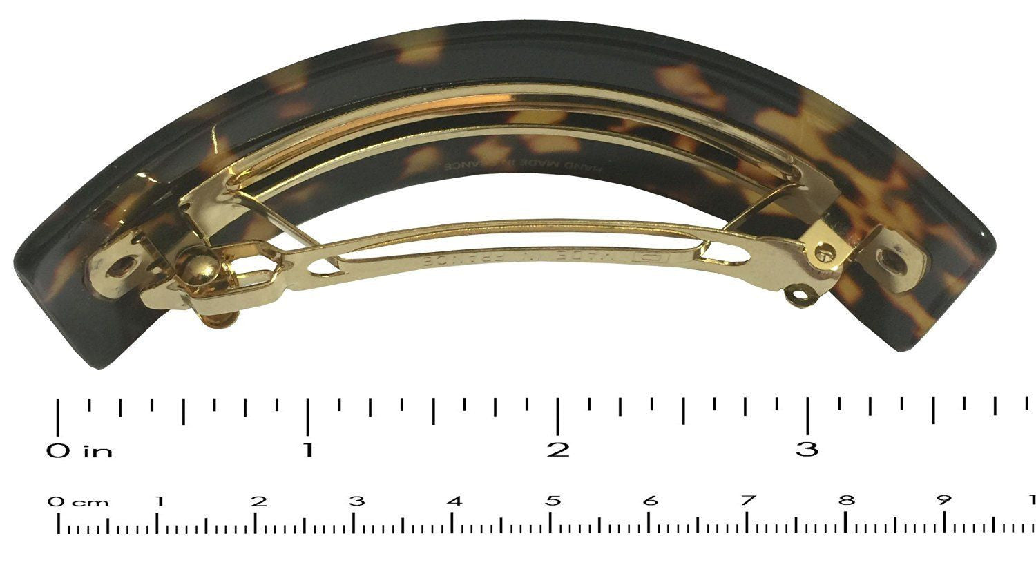 French Amie Handmade Curved Medium Automatic Strong Grip Hair Clip Barrette-French Amie-ebuyfashion.com