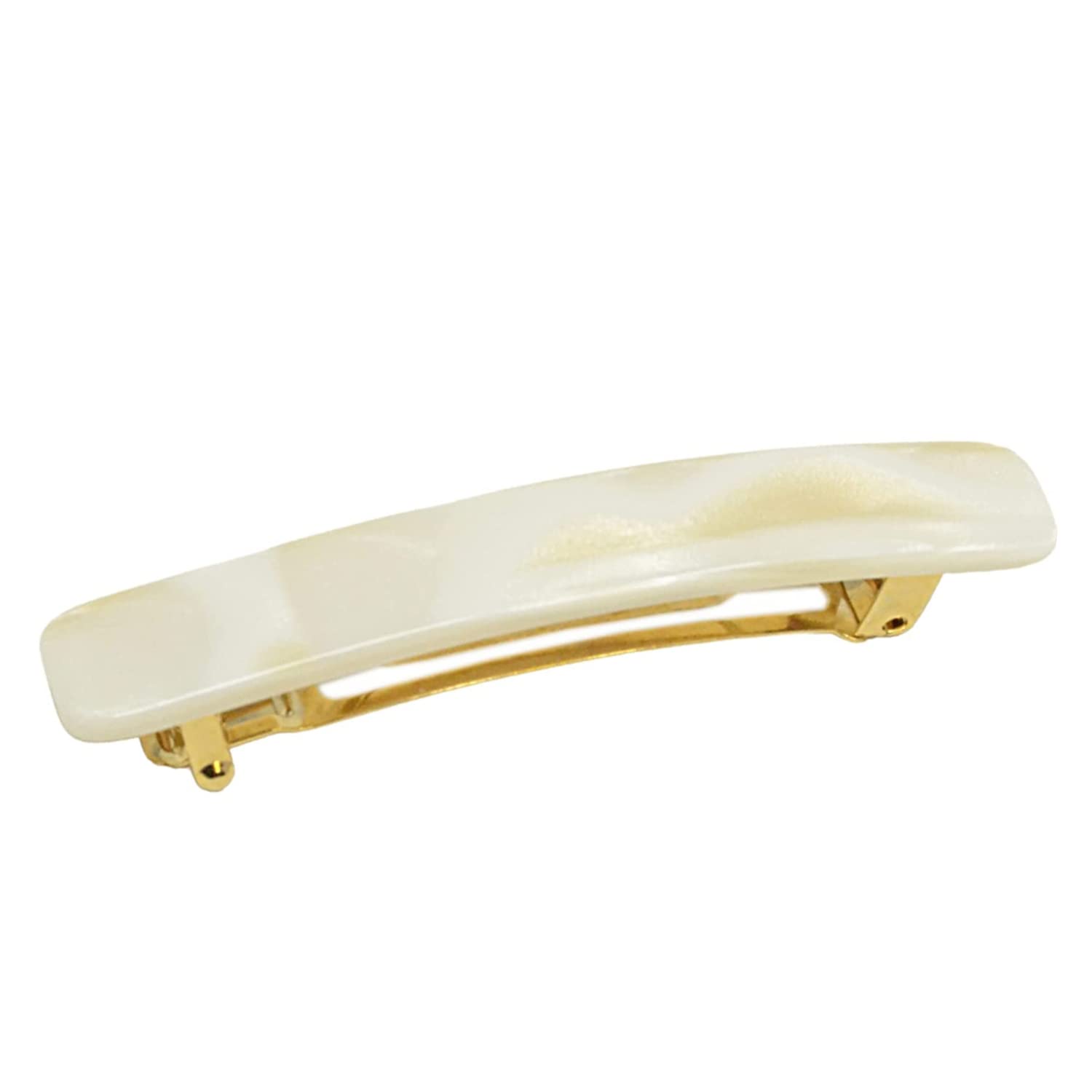 French Amie Small 2 1/4" Cellulose Handmade Hair Barrette for Women and Girls