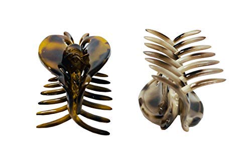 Parcelona French Alien Small Tokyo Shell and Savana Hair Claw Clip