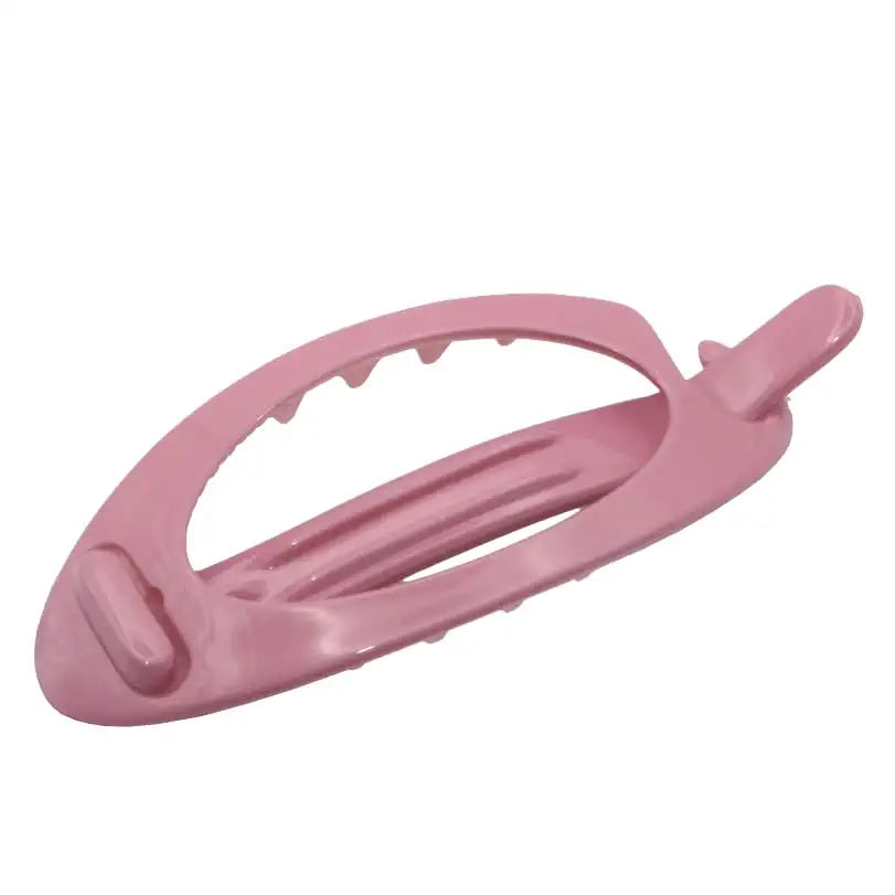 Parcelona French Plain Oval Small Cellulose Metal Free Hair Barrette for Women