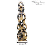 French Amie Filigree Wide 1" Celluloid Handmade Headband for Women