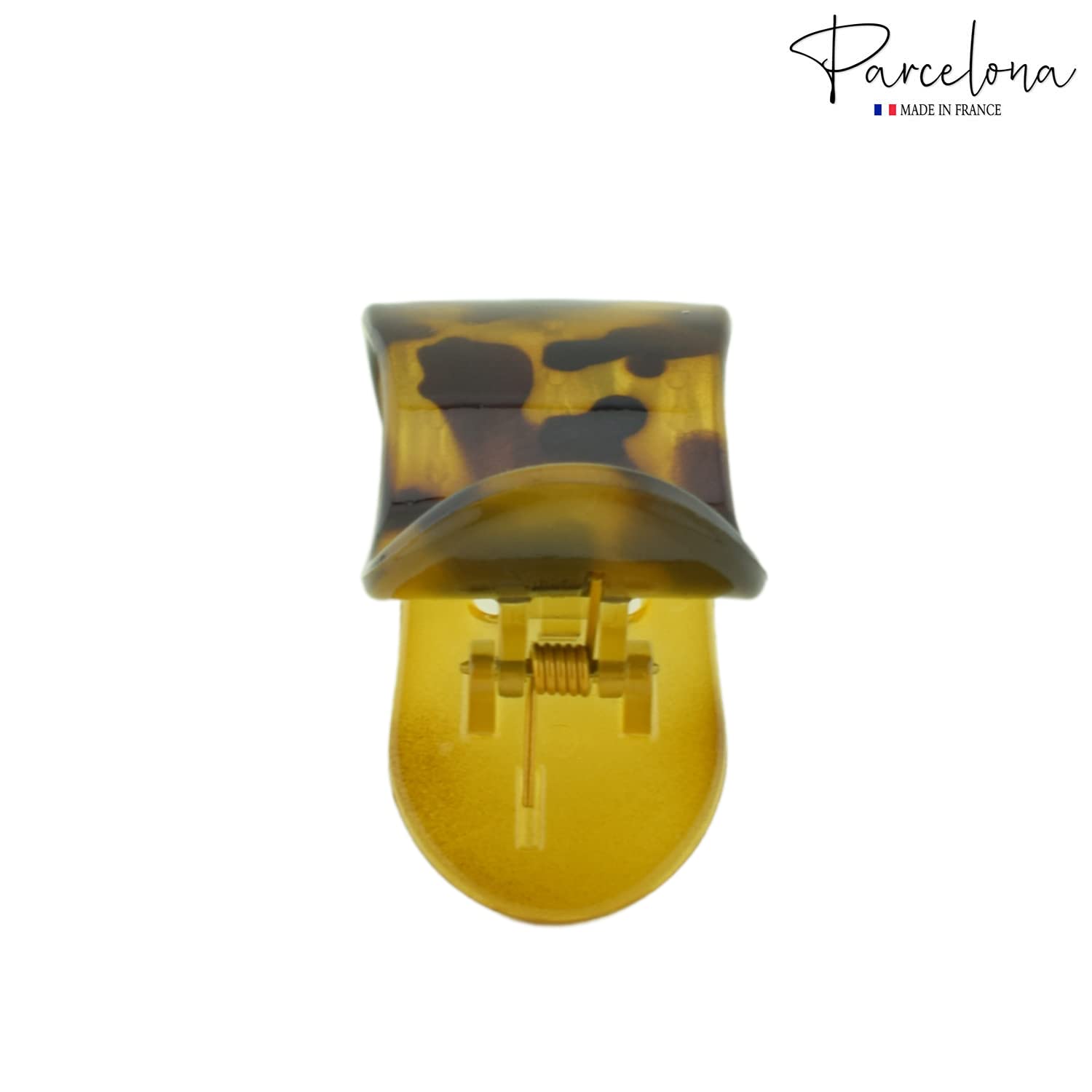 Parcelona French Simply Bear Paw Medium 3” Cellulose Hair Claw Clip for Women