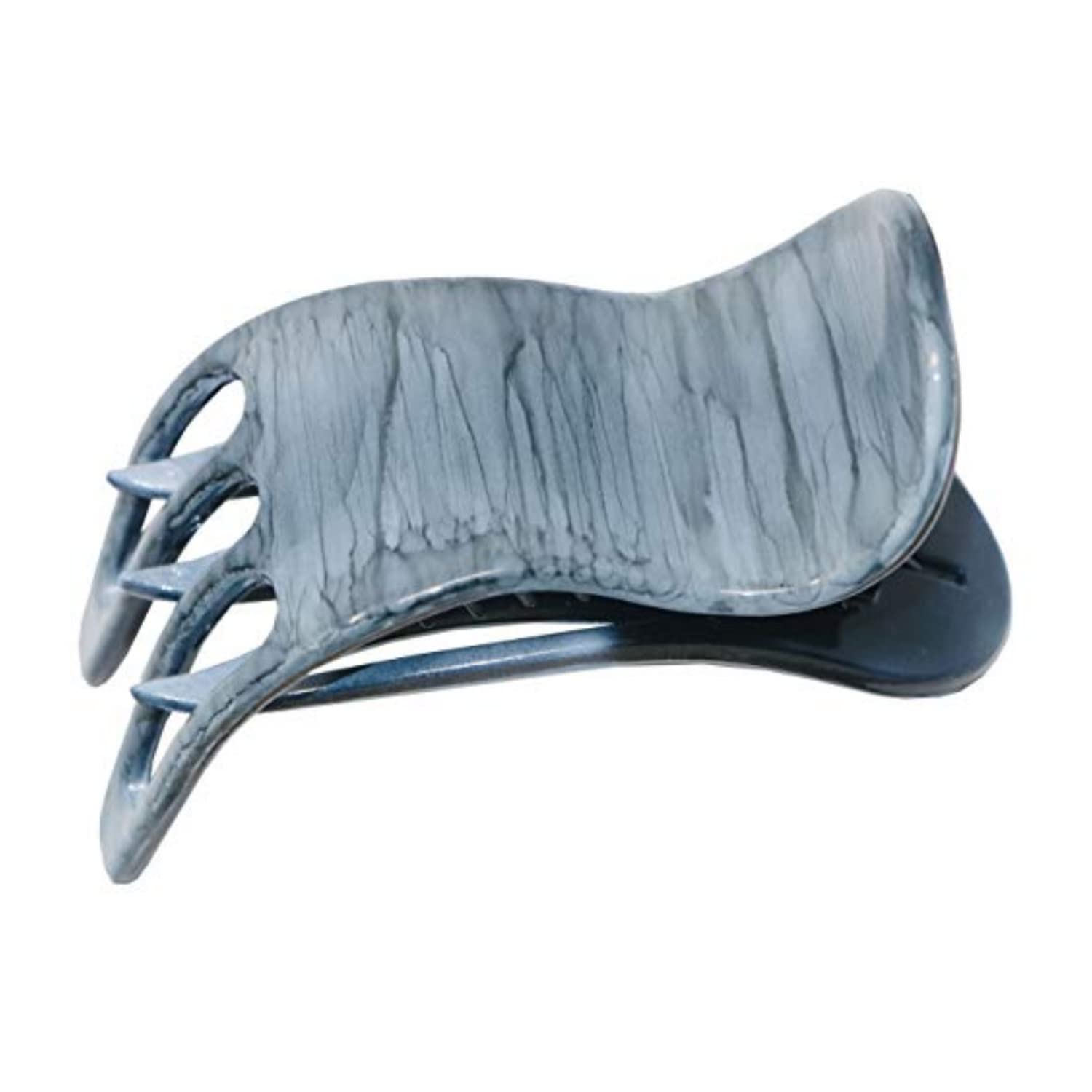 Parcelona French Simply Bear Paw Medium 3” Cellulose Hair Claw Clip for Women