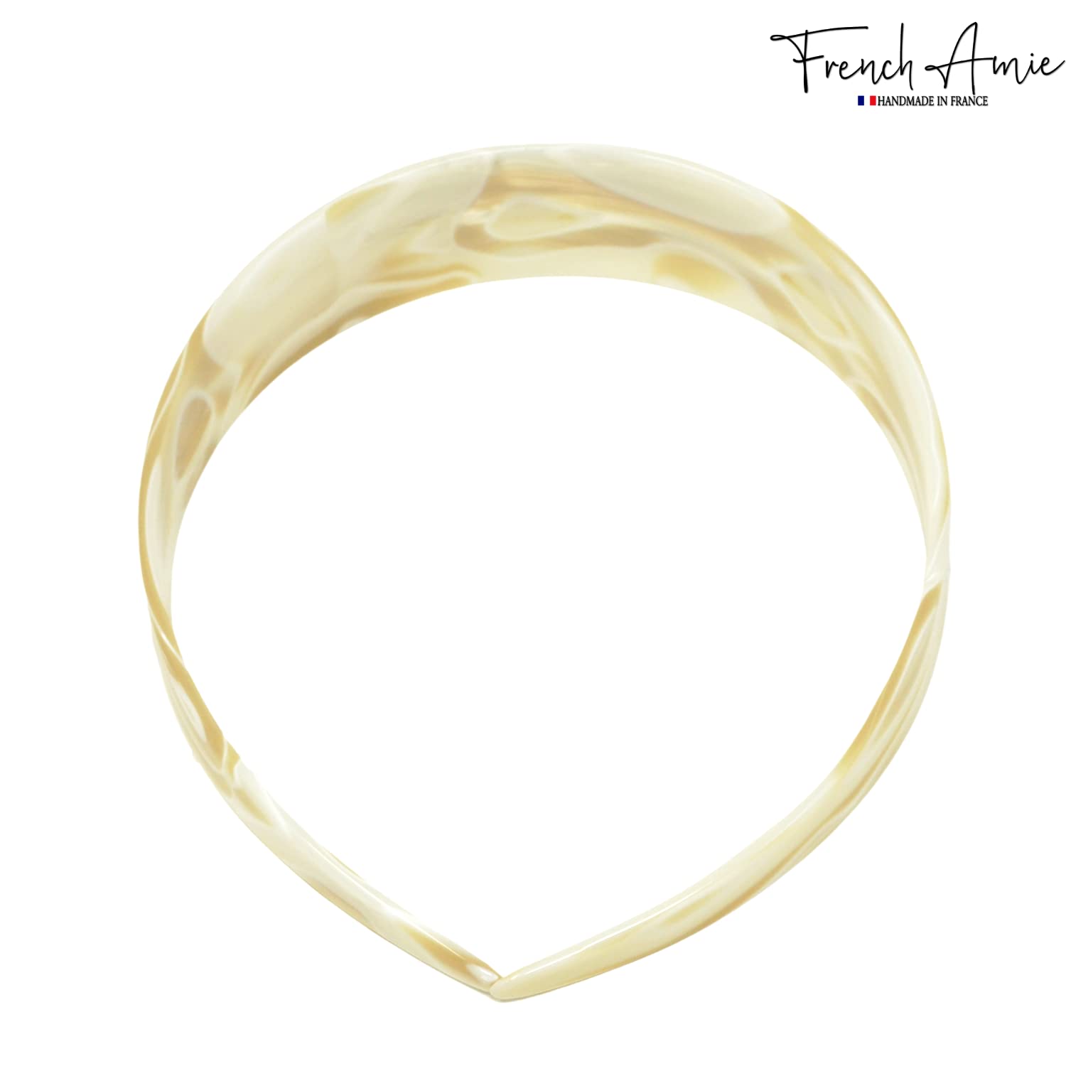 French Amie Ultracomfort Wide 1 1/4" Cellulose Handmade French Hair Headband