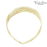 French Amie Ultracomfort Wide 1 1/4" Celluloid Handmade French Hair Headband