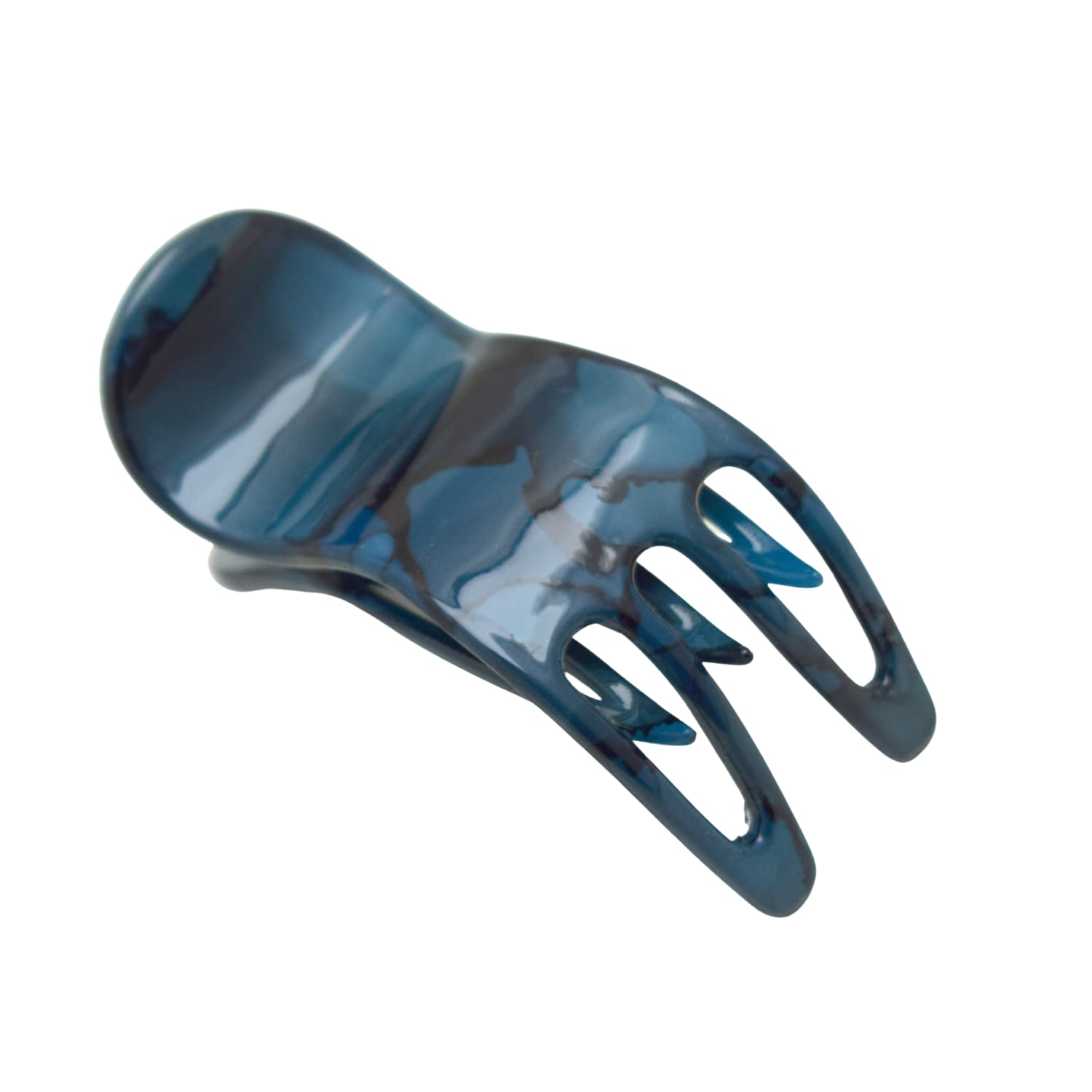Parcelona French Simply Bear Paw Medium 3” Cellulose Hair Claw Clip for Women