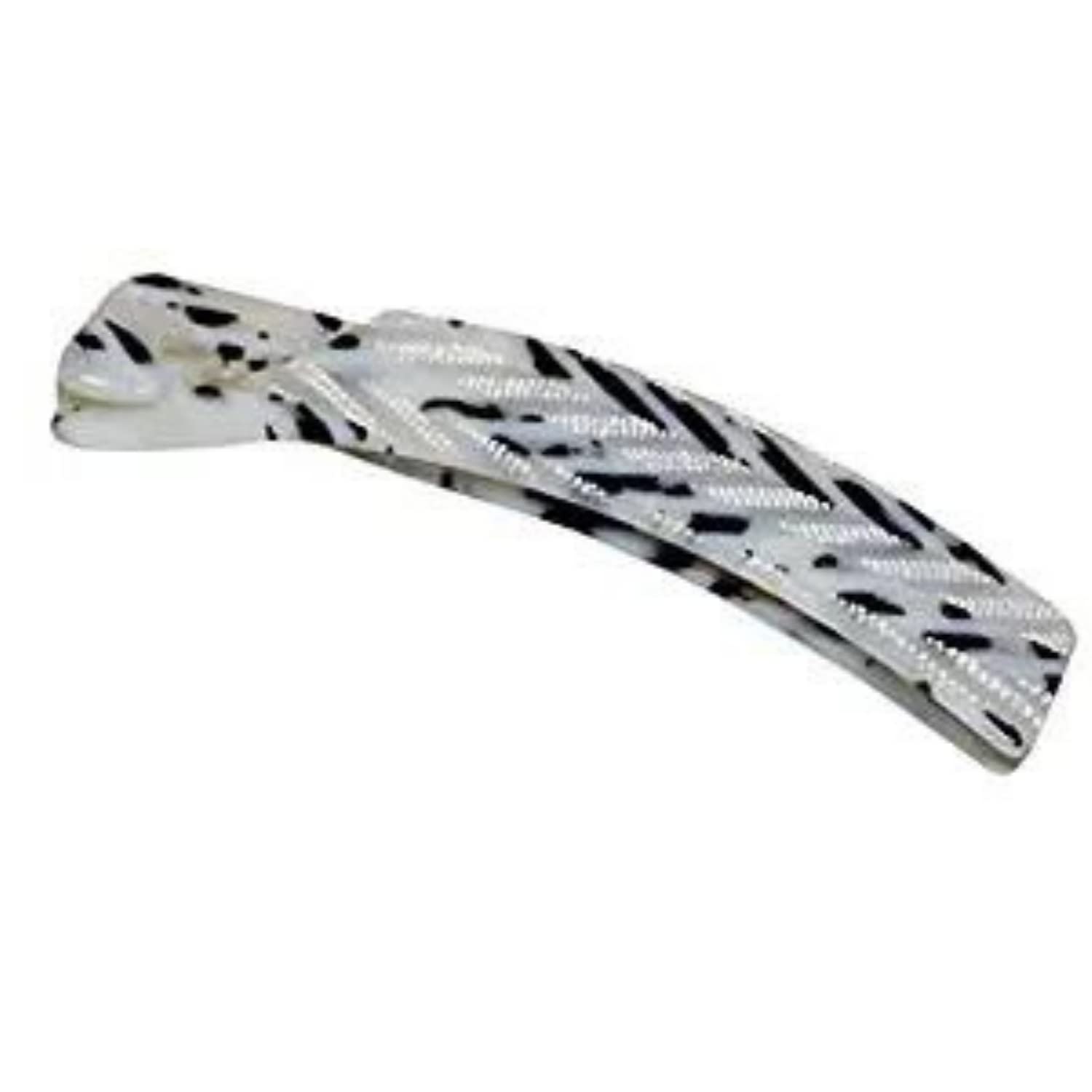 French Amie Elongated Curve 4" Cellulose Handmade Banana Hair Clip for Women