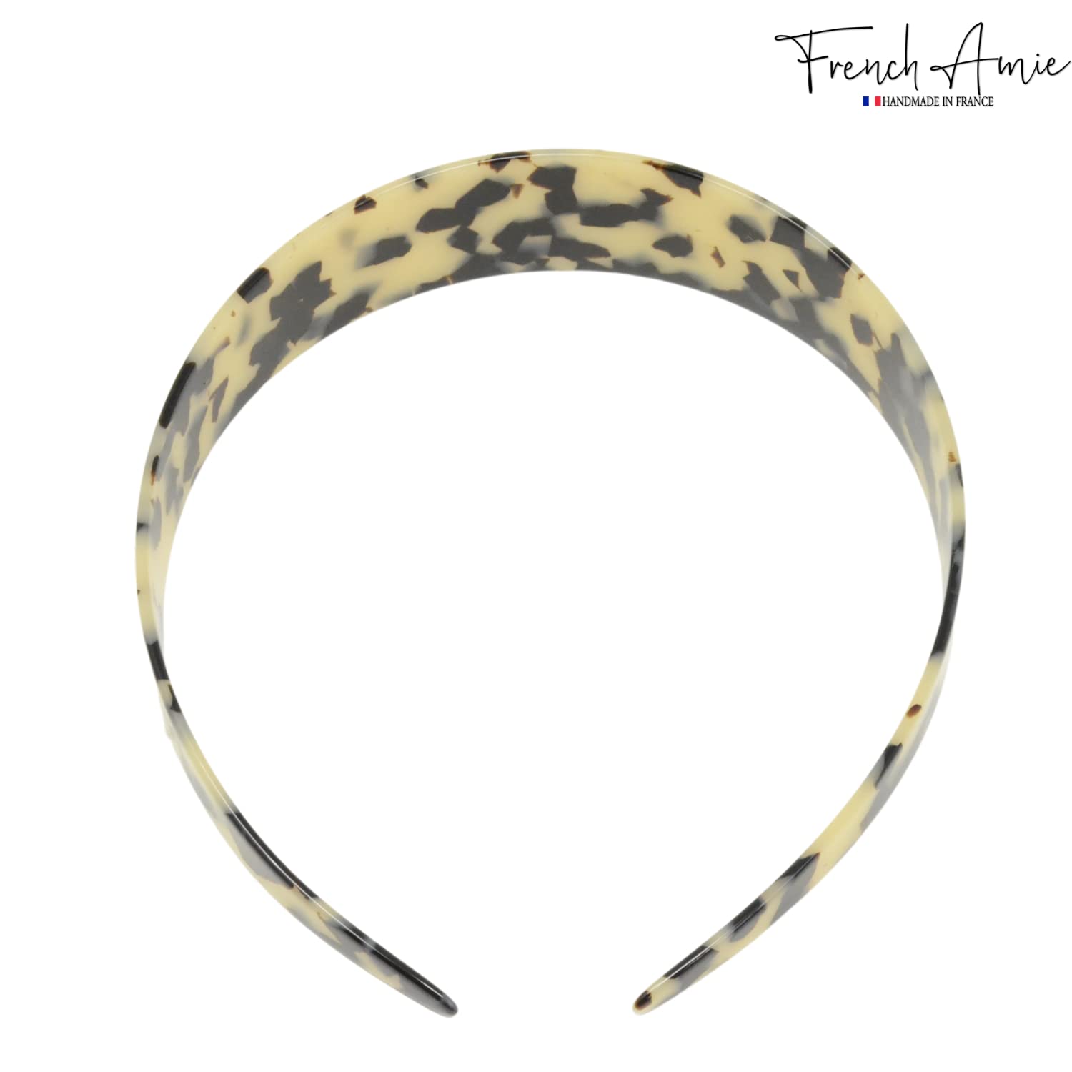 French Amie Ultracomfort Wide 1 1/4" Cellulose Handmade French Hair Headband