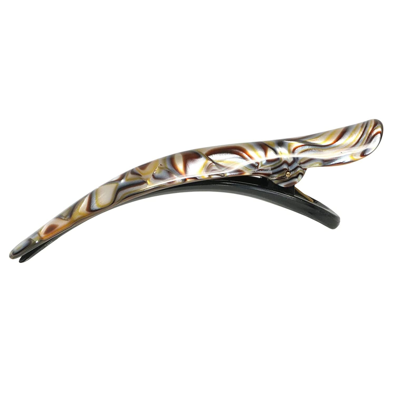 French Amie Large Brill Beak Handmade Salon Hinge Hair Side Slider