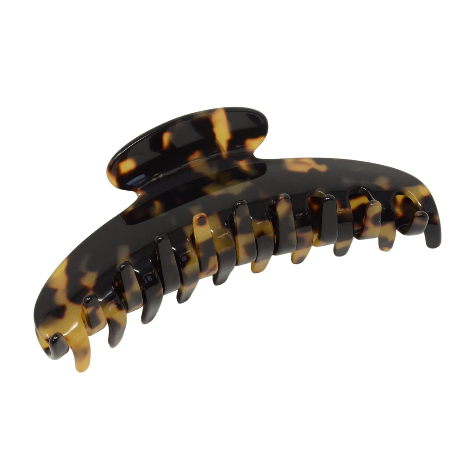 French Amie Contour Large 4 ¾” Cellulose Handmade Jaw Hair Claw Clip for Women