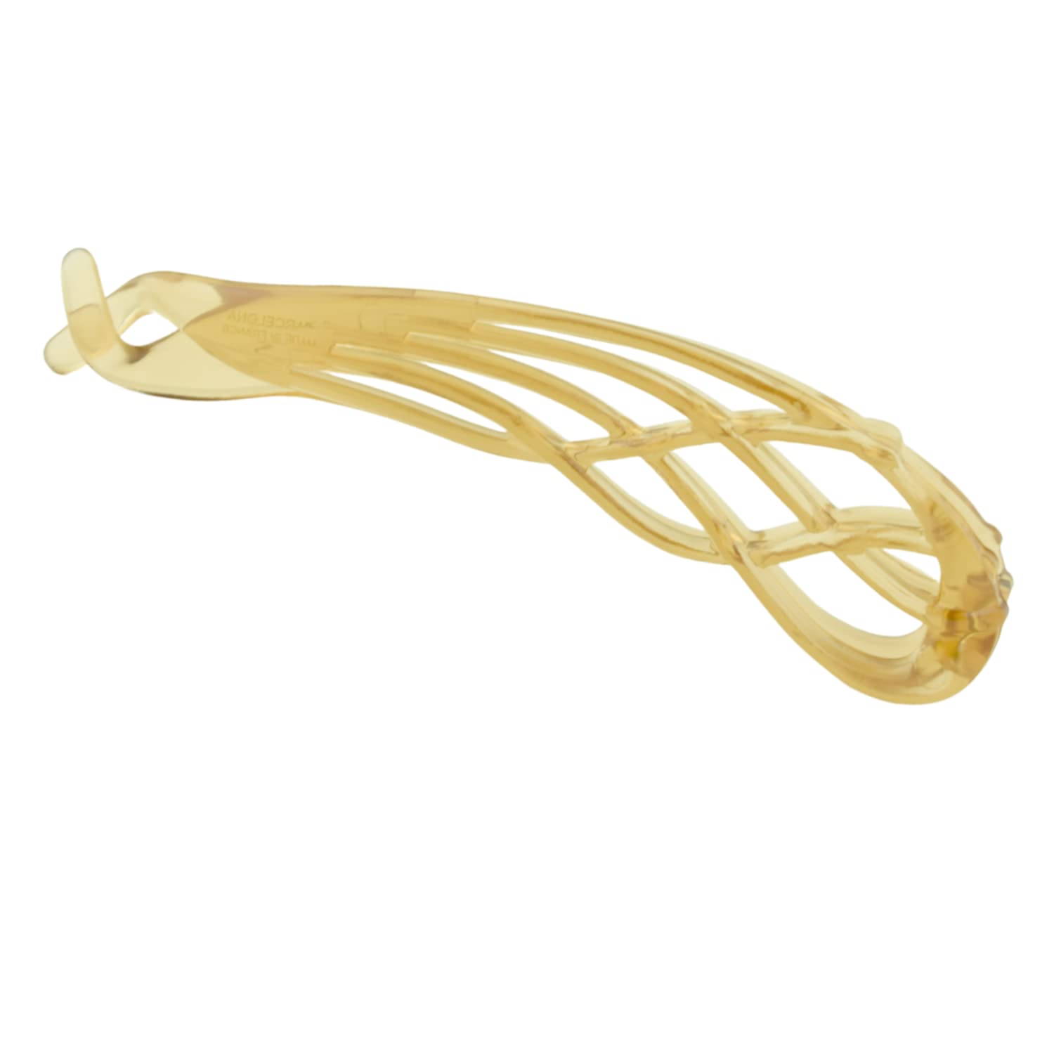 Parcelona French Curved Large 4" Cellulose Banana Hair Clip for Women