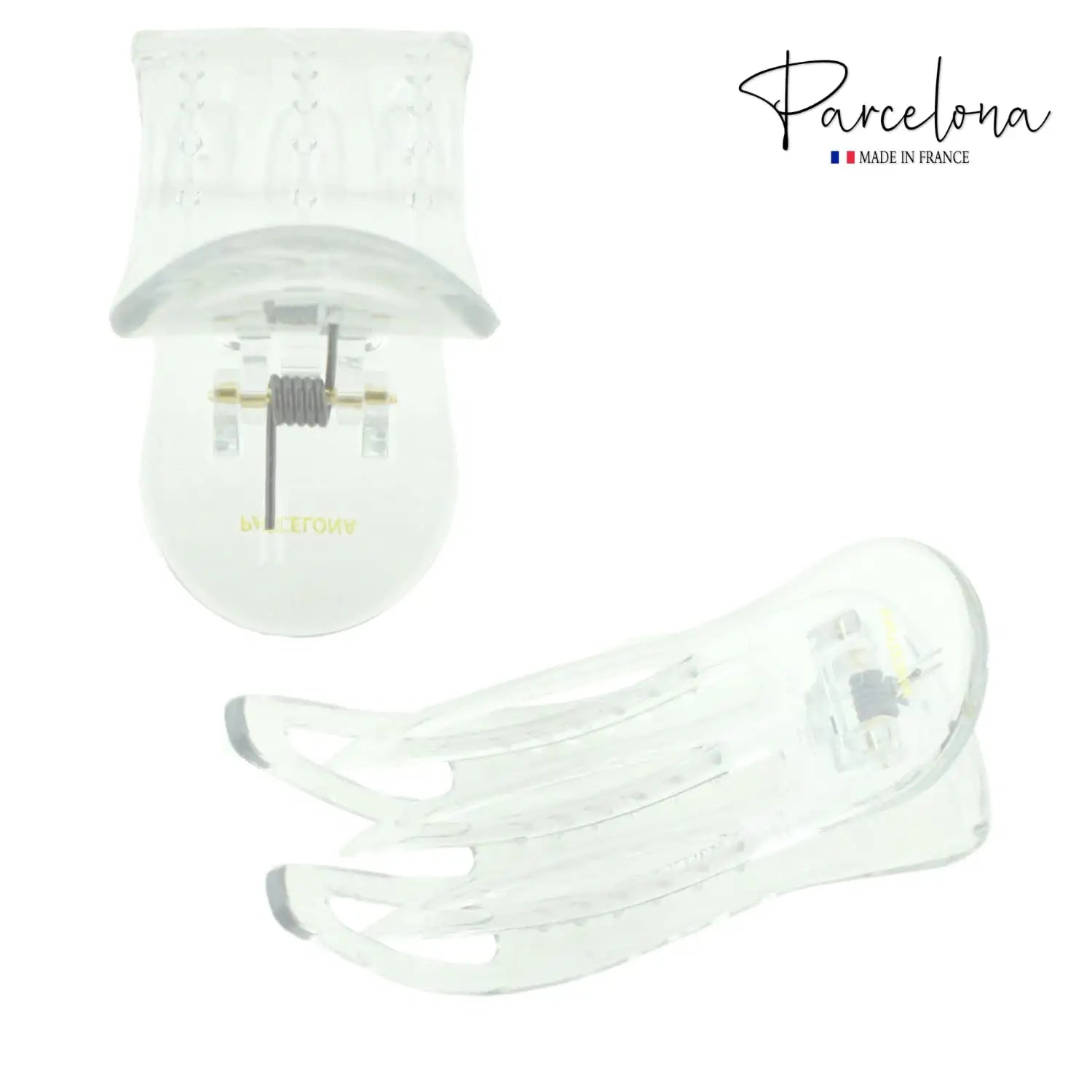 Parcelona French Simply Bear Paw Medium 3” Cellulose Hair Claw Clip for Women