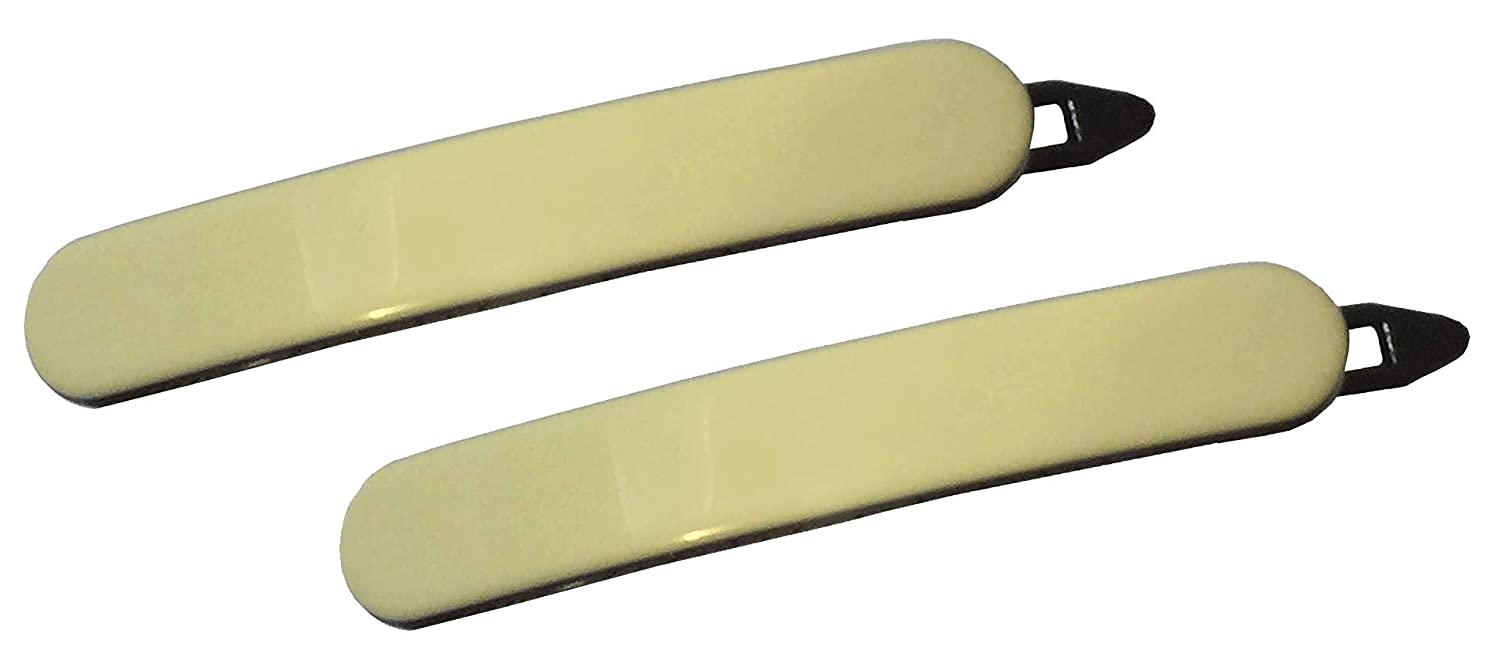French Amie Mini Set of 2 Cellulose Handmade Metal Free Hair Clip Barrettes