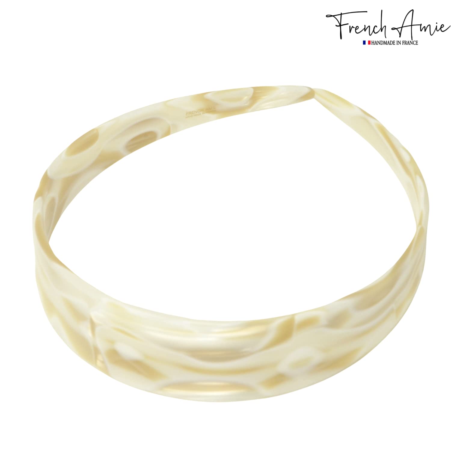 French Amie Ultracomfort Wide 1 1/4" Cellulose Handmade French Hair Headband