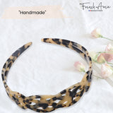 French Amie Filigree Wide 1" Celluloid Handmade Headband for Women