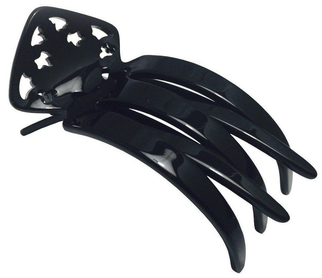 French Amie Medium 3" Handmade Cellulose Side Slider Pelican Hair Claw Clip