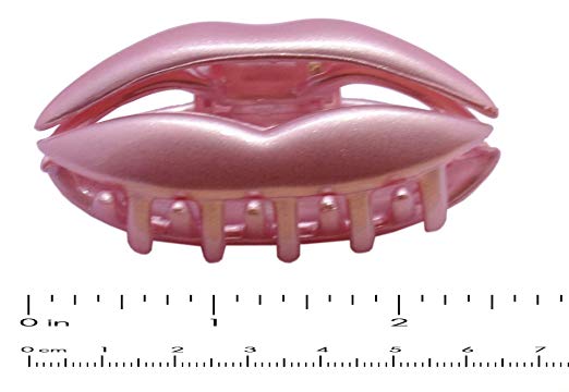 Parcelona French LIP Light Pink Small Jaw Hair Claw Clip Clutcher Clamp