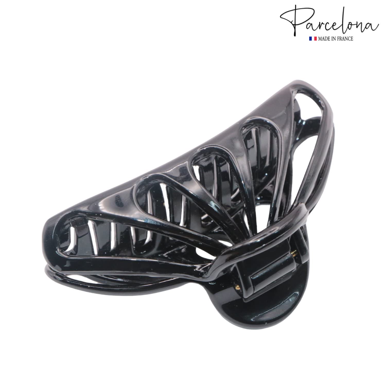 Parcelona French Rain Drop Small 2 3/4" Cellulose Jaw Hair Claw for Women