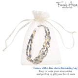 French Amie Filigree Wide 1" Celluloid Handmade Headband for Women
