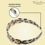 French Amie Filigree Wide 1" Celluloid Handmade Headband for Women