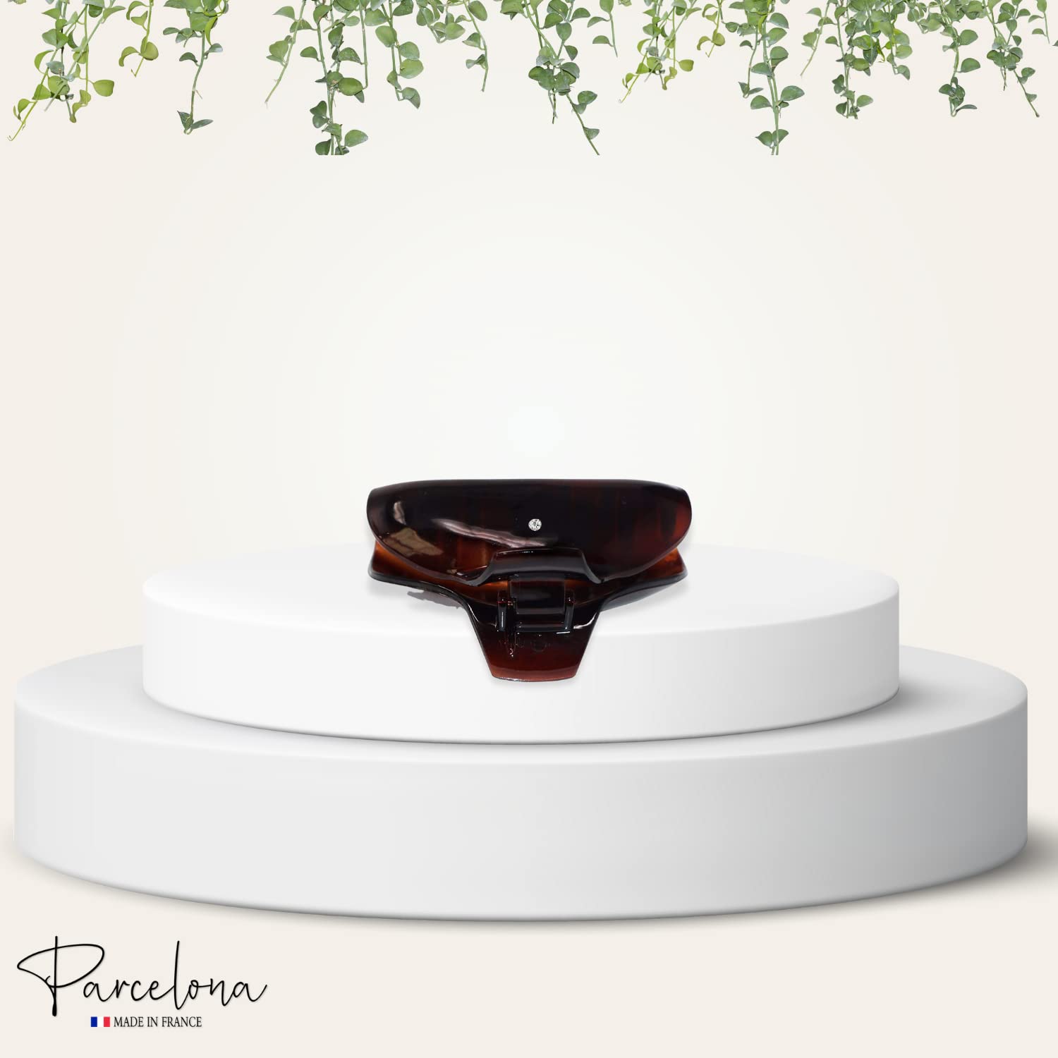 Parcelona French Elegant Medium 2 3/4" Cellulose Jaw Hair Claw Clip for Women