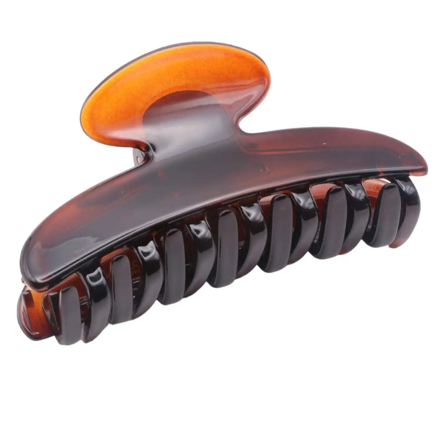 Parcelona French Glossy Oval Medium 3.5" Cellulose No Slip Hair Claw for Women