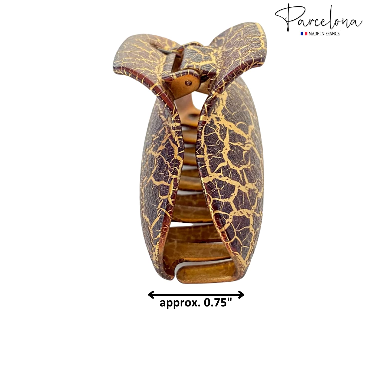 Parcelona French Elegant Medium 2 3/4" Cellulose Jaw Hair Claw Clip for Women