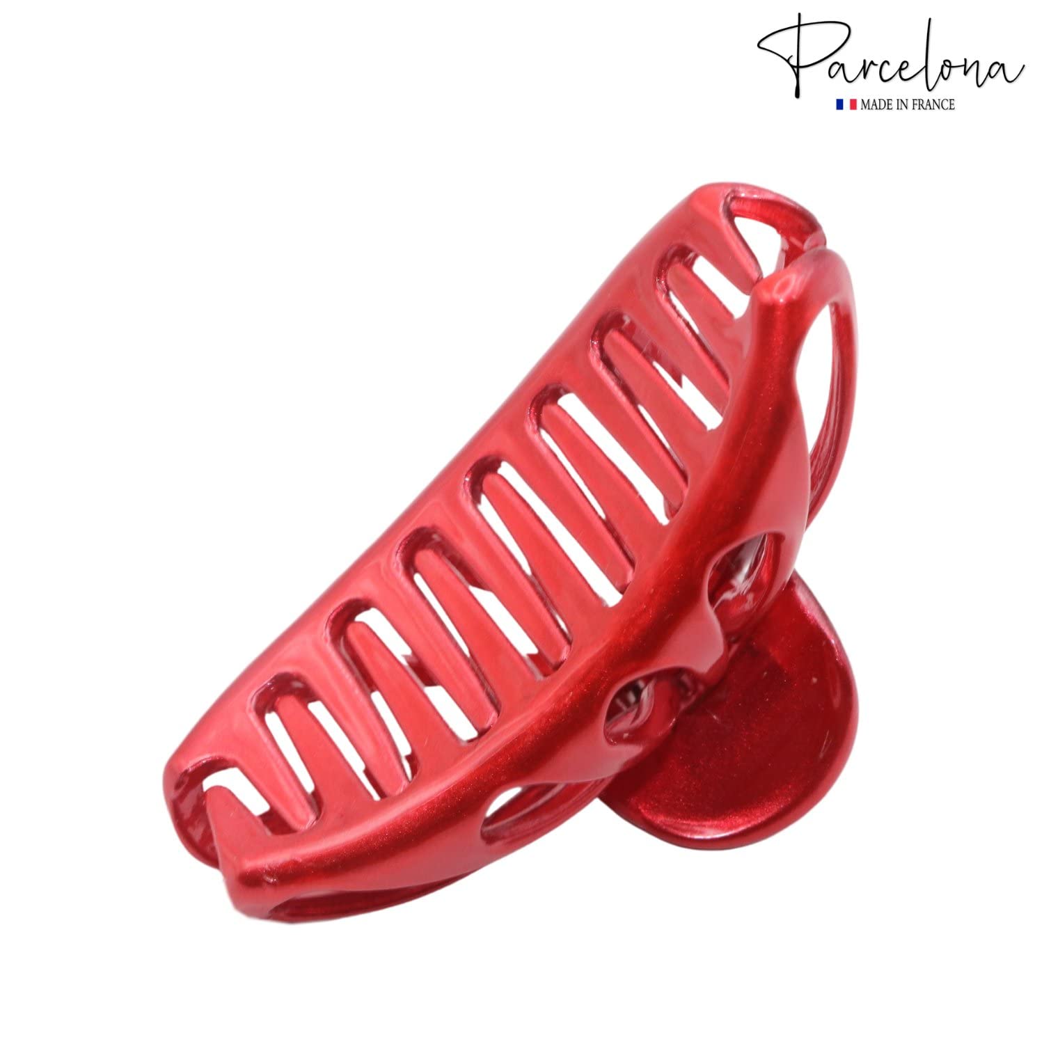 Parcelona French Rain Drop Small 2 3/4" Cellulose Jaw Hair Claw for Women