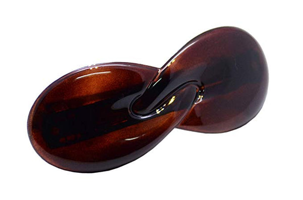 Parcelona French Hugs Tortoise Shell Medium Celluloid Acetate Hair Clip Barrette