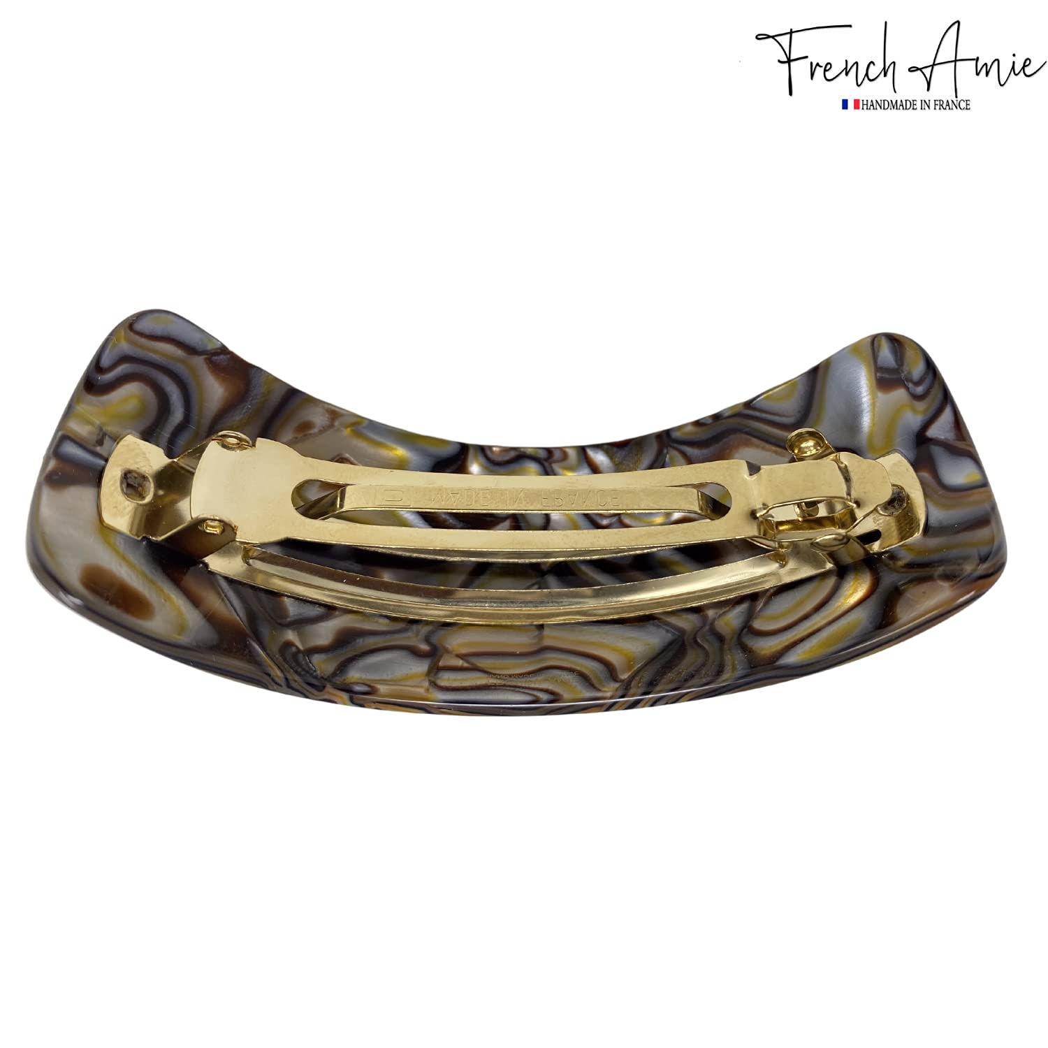 French Amie Broad Curved Arch Large 3.5" Extra Wide Volume Hair Clip Barrette