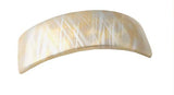 Parcelona French Curved Golden Touch Foot Print Volume Hair Clip Barrette