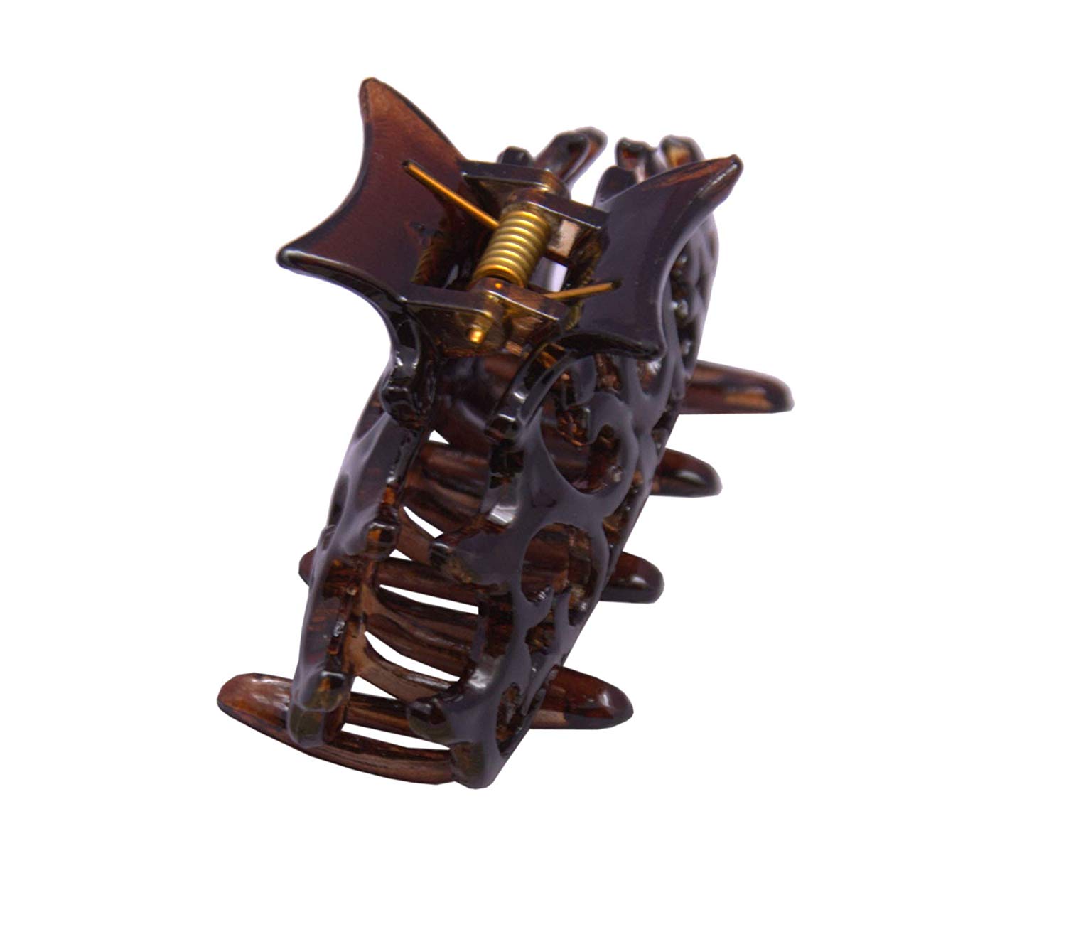 Parcelona French Beau Small Set of 2 Tortoise Shell Jaw Hair Claw Clips