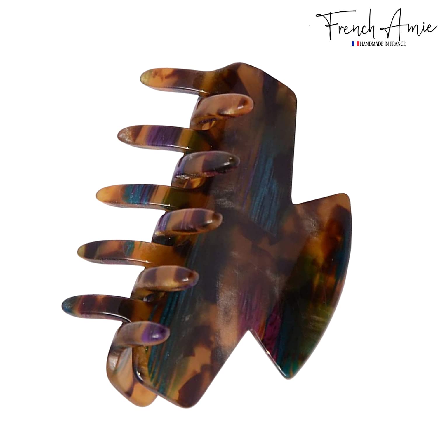 French Amie Chic Small Handmade Cellulose Acetate Jaw Hair Claw Clips