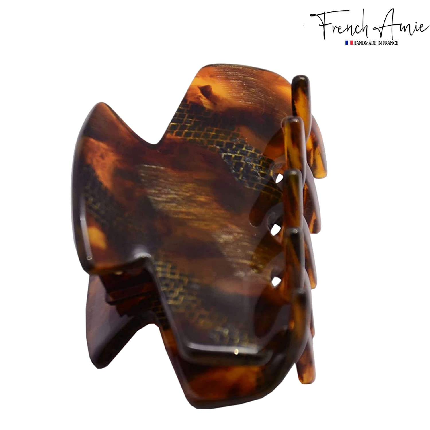 French Amie Chic Small Handmade Cellulose Acetate Jaw Hair Claw Clips