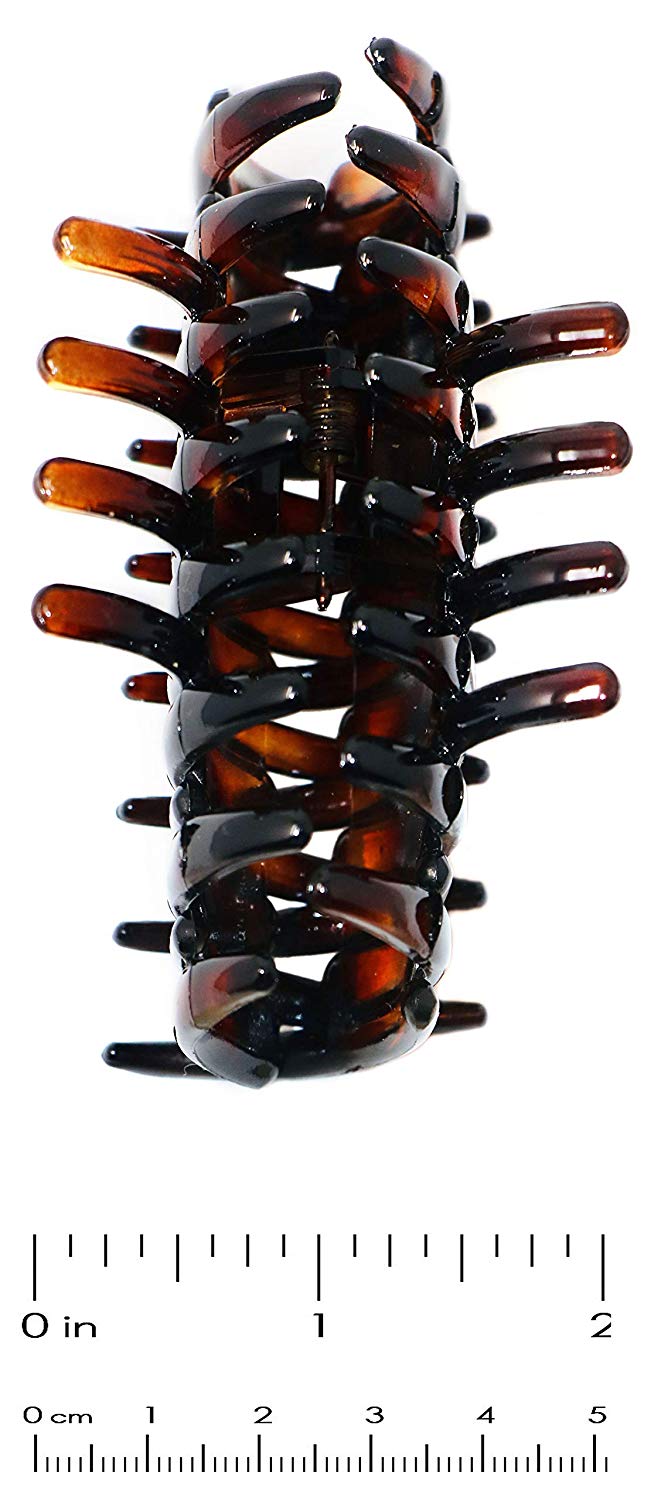 Parcelona French Spiral Curve Shell Large No Slip Grip Cellulose Jaw Hair Claw for Women