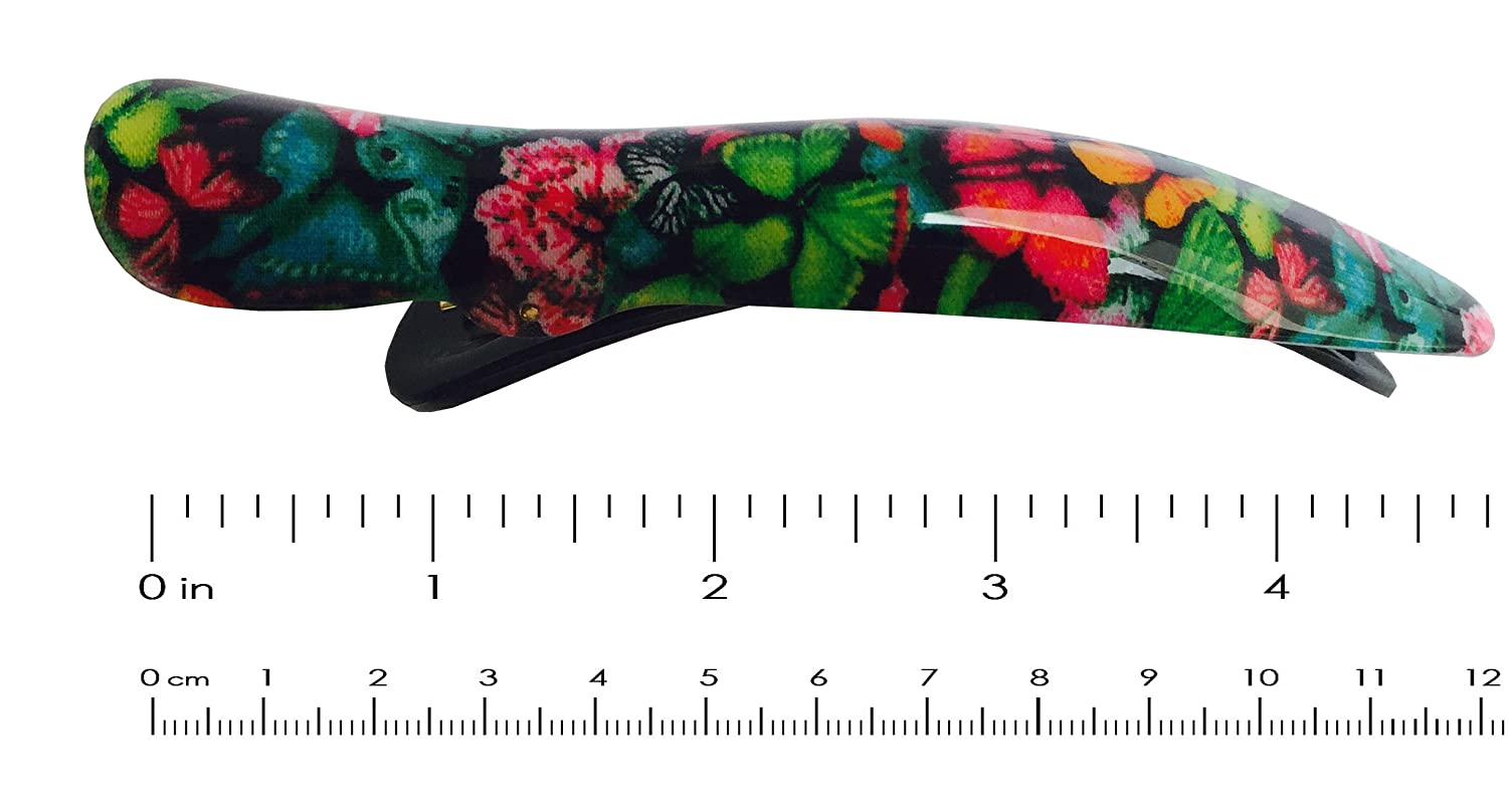 French Amie Large Brill Beak Handmade Salon Hinge Hair Side Slider